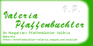 valeria pfaffenbuchler business card