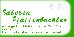 valeria pfaffenbuchler business card